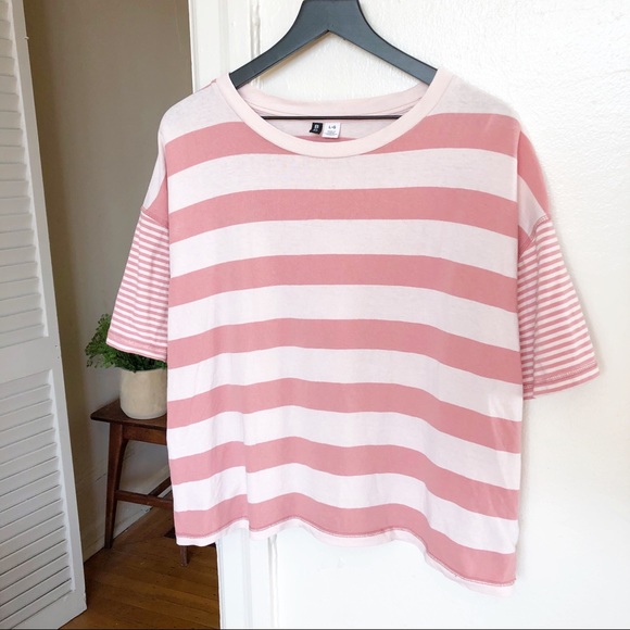 2/$20 Urban Outfitters BDG Boston Oversized Striped Ringer Tee - Picture 3 of 11
